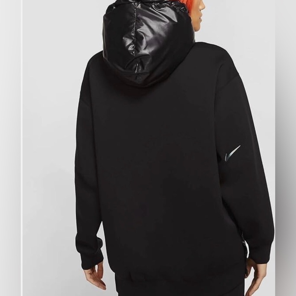 Nike Women's Sportswear City Pullover Hoodie with Quilted Accents, Black, Size S